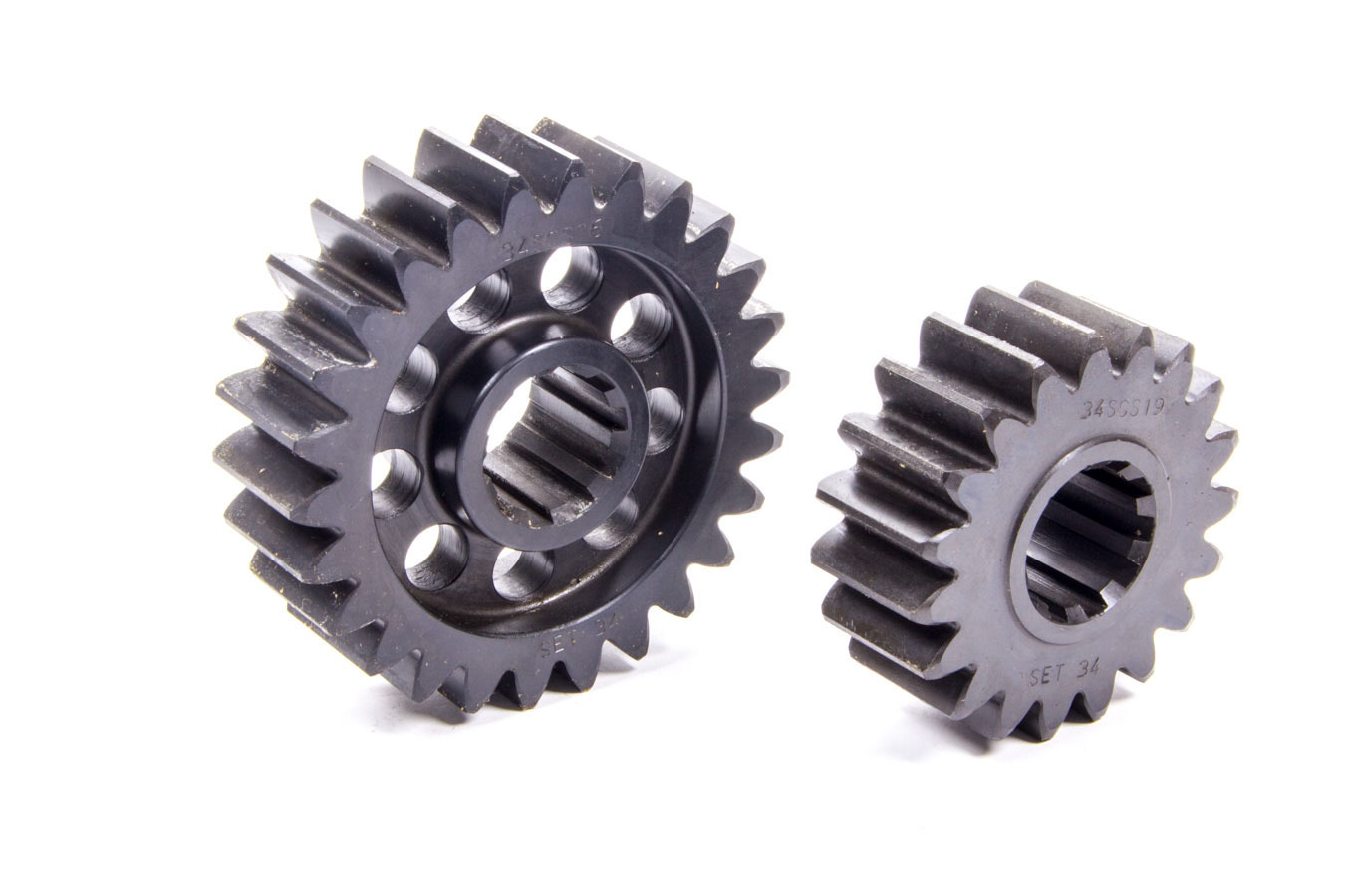 SCS Gears 34 Quick Change Gear Set, Professional, Set 34, 10 Spline, 4.11 Ratio 5.62 / 3.00, 4.86 Ratio 6.65 / 3.55, Steel, Each