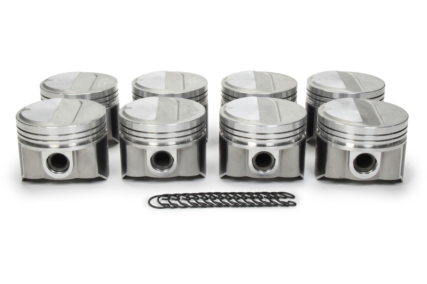 Sealed Power L2295AF30 Piston, Speed Pro, Forged, 4.350 in Bore, 1/16 x 1/16 x 3/16 in Ring Grooves, Plus 12.10 cc, Coated Skirt, Mopar RB-Series, Set of 8