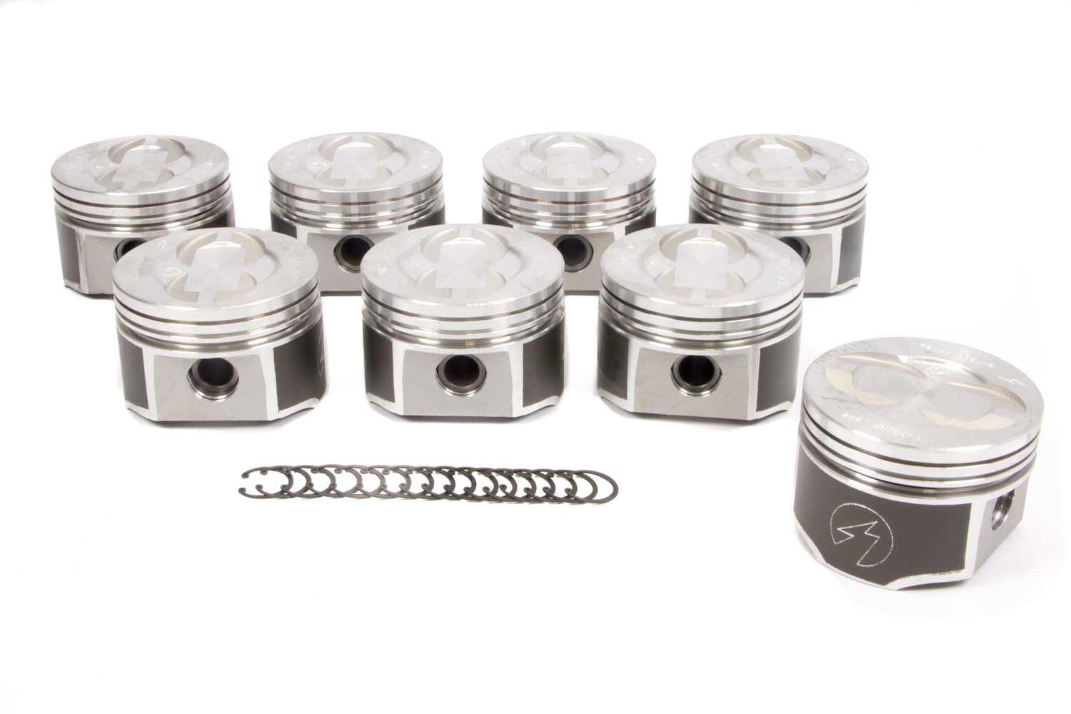 Sealed Power L2303NF30 Piston, Speed Pro, Forged, 4.160 in Bore, 5/64 x 5/64 x 3/16 in Ring Grooves, Minus 10.30 cc, Coated Skirt, Ford FE-Series, Set of 8