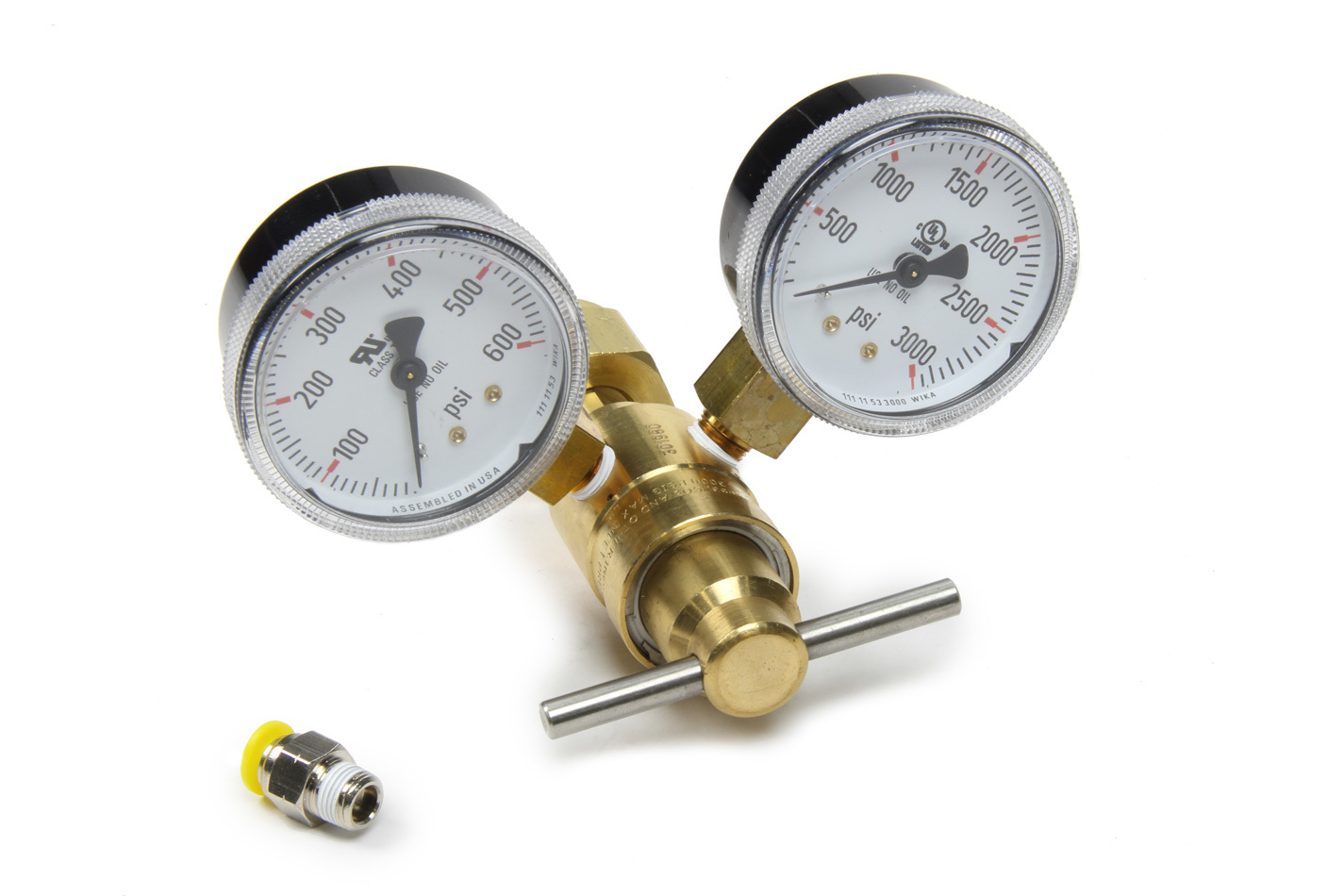 Shiftnoid PC2008 CO2 Pressure Regulator, 0-150 psi Adjustable, 1/8 in NPT Outlet, Brass, Natural, Each