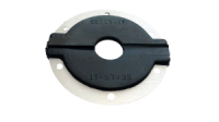 Seals It SGS35750 Firewall Grommet, 1 Split Hole, 3 in OD, 0.750 in ID, Flat, Aluminum / Rubber, Black, Each
