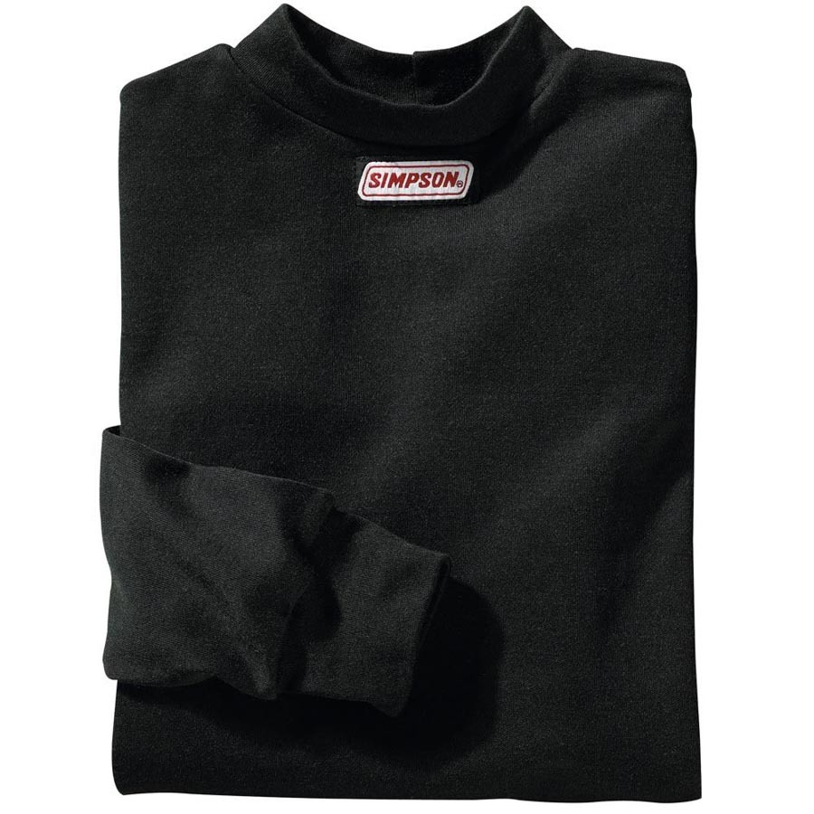 Underwear Top - SFI 3.3 - Long Sleeve - Crewneck - CarbonX - Black - Small - Each