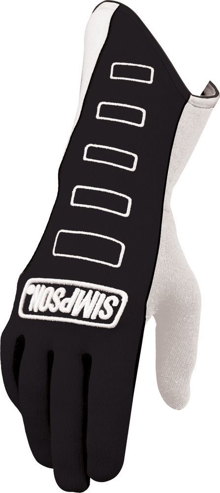 Gloves - Competitor - Driving - SFI 3.3/5 - FIA Approved - Double Layer - Nomex - Black - Medium - Pair