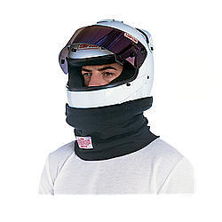 Simpson Safety 23012BK - Helmet Skirt, SFI 3.3/5, Double Layer, Nomex, Black, Each