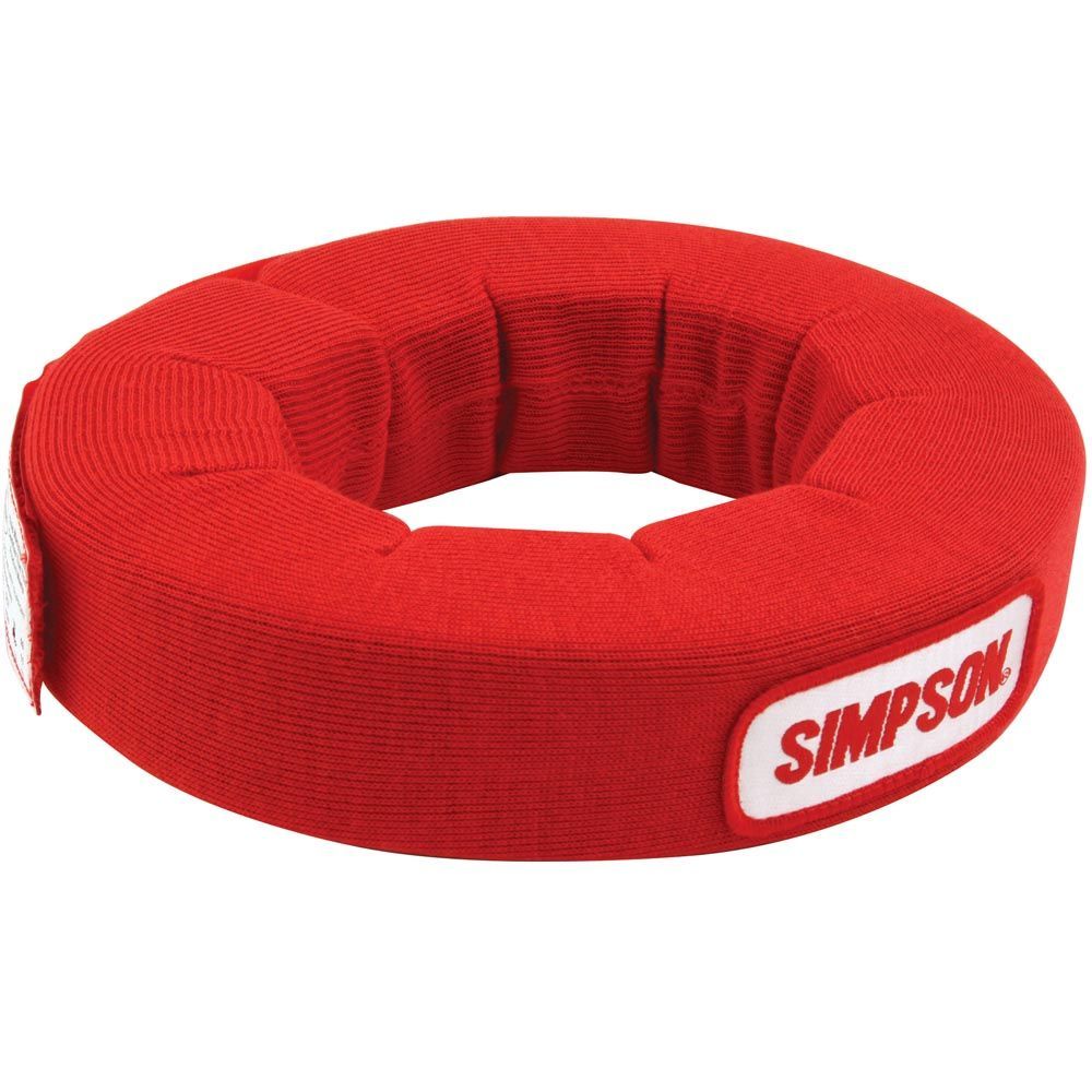 Simpson Safety 23022RD - Neck Support, SFI 3.3, Padded, Adjustable Speedfit Fasteners, Nomex, Red, Each