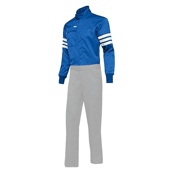 Simpson Safety 404412 Driving Jacket, Classic, SFI 3.2A/5, Double Layer, Nomex, Blue / White Stripes, X-Large, Each