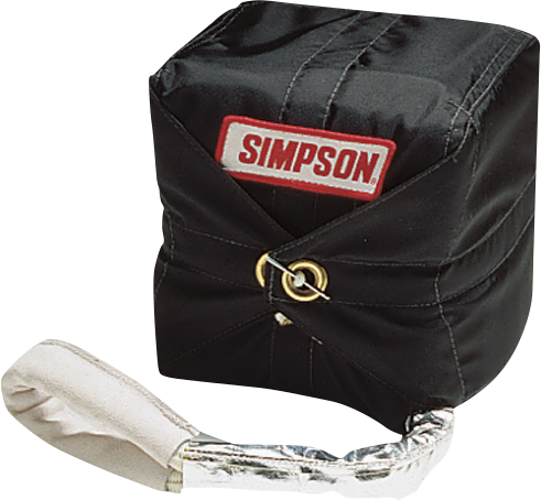 Simpson Safety 42038BK Drag Parachute, Outlaw Sky Jacker, 8 ft, Handmade Cross Form Design, Up to 200 MPH, Nylon Pack / Pilot Parachute, Black, Each