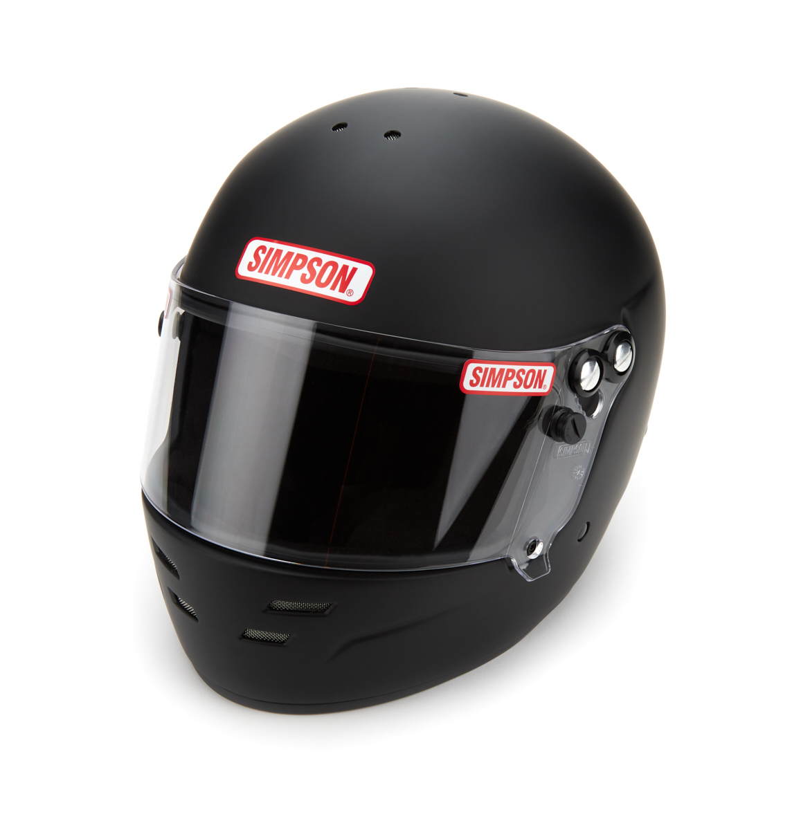Simpson Safety 7100048 Helmet, Viper, Full Face, Snell SA2020, Head and Neck Support Ready, Flat Black, X-Large, Each
