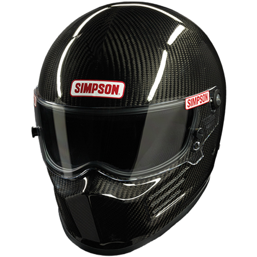 Simpson Carbon Bandit Series Helmets 720003C Helmet, Bandit, Full Face, Fiber, Snell SA2020, Large, Each thumbnail 2