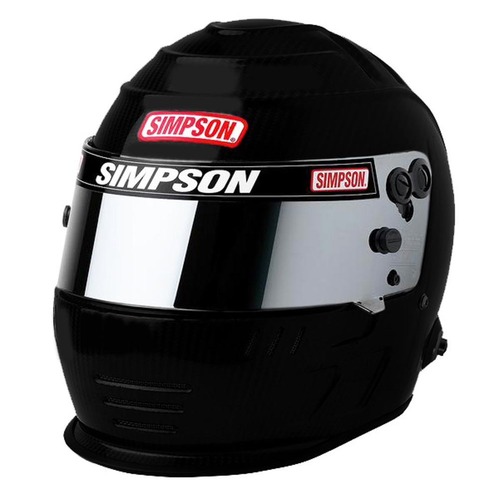Simpson SA2020 Speedway Shark Series Helmets 7707188 Helmet, Shark, Full Face, Matte Black, Snell SA2020, Medium, Each thumbnail 4