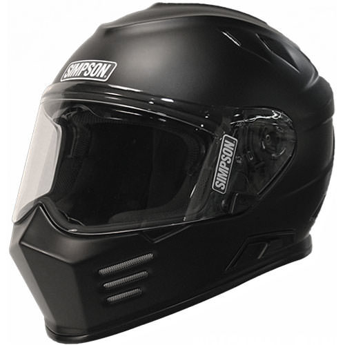 Simpson Safety GBDL3 Helmet, Bandit, DOT, Flat Black, Large, Each