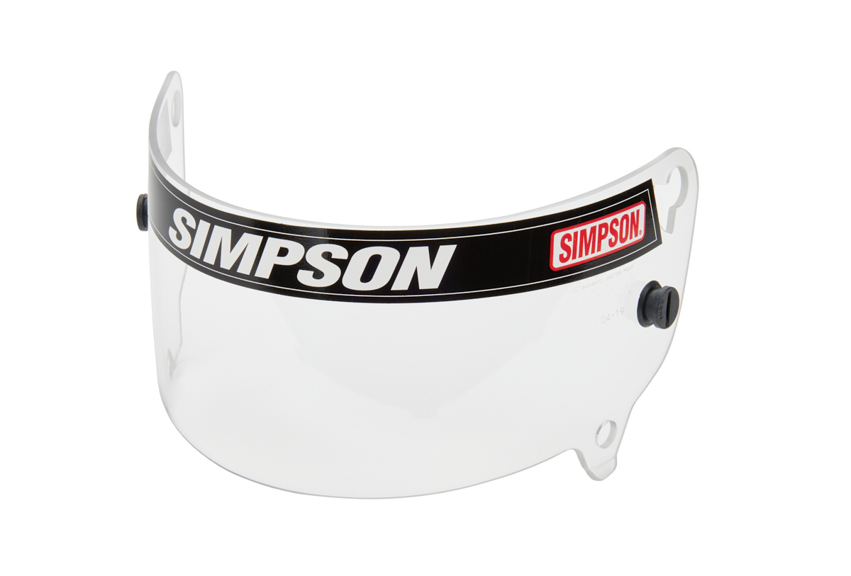 Simpson Safety J88600 Helmet Shield, Clear, Junior Speedway Model Helmets, Each
