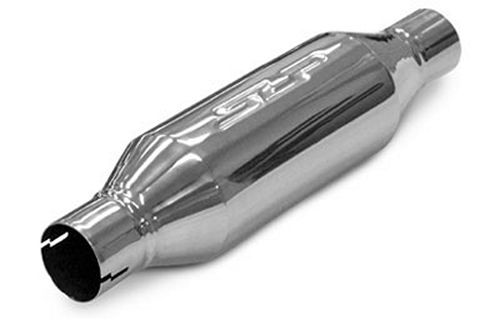 SLP Performance 31067 Muffler, Loudmouth II, 3 in Center Inlet, 3 in Center Outlet, 4 in Diameter Body, 18-1/4 in Long, Stainless, Polished, Each