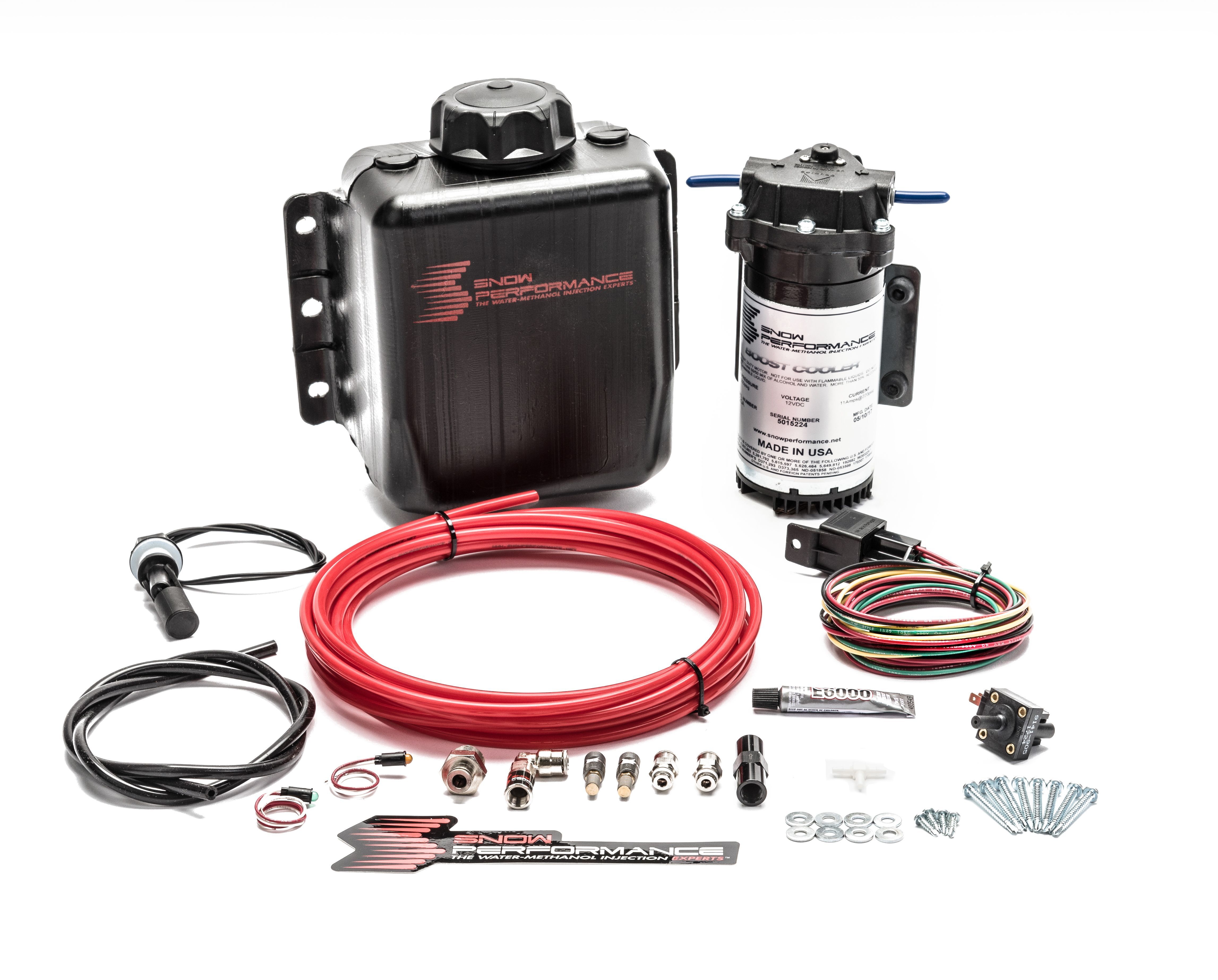 Snow Performance 201 Water Injection System, Stage 1 Boost Cooler, Boost Reference Controlled, 3 Gal Reservoir, Universal, Gas, Kit