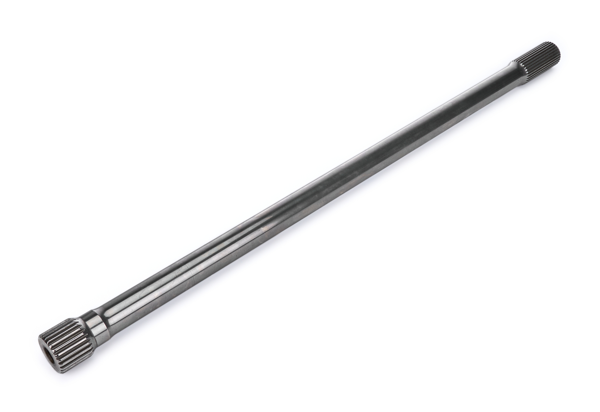 Axle Shaft - 29 in Long - 31 Spline Carrier - 24 Spline Drive Flange - Gun Drilled - Steel - Natural - Each