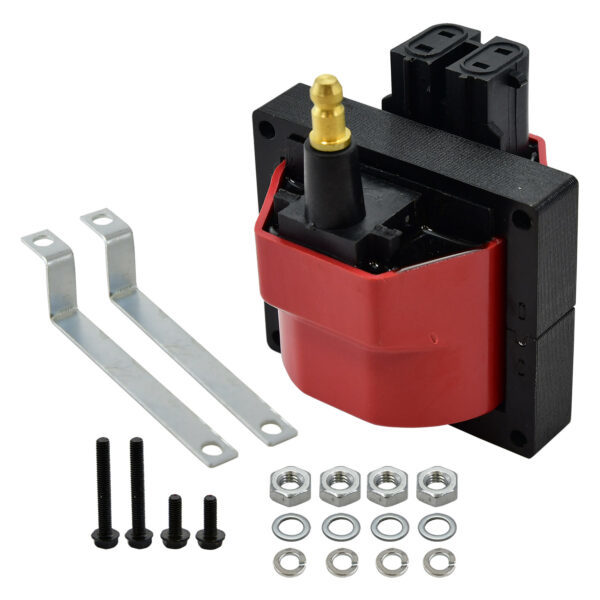 Specialty Products 3052 Ignition Coil, E-Core, 0.300 ohm, Male HEI, 48000V, Red, Each
