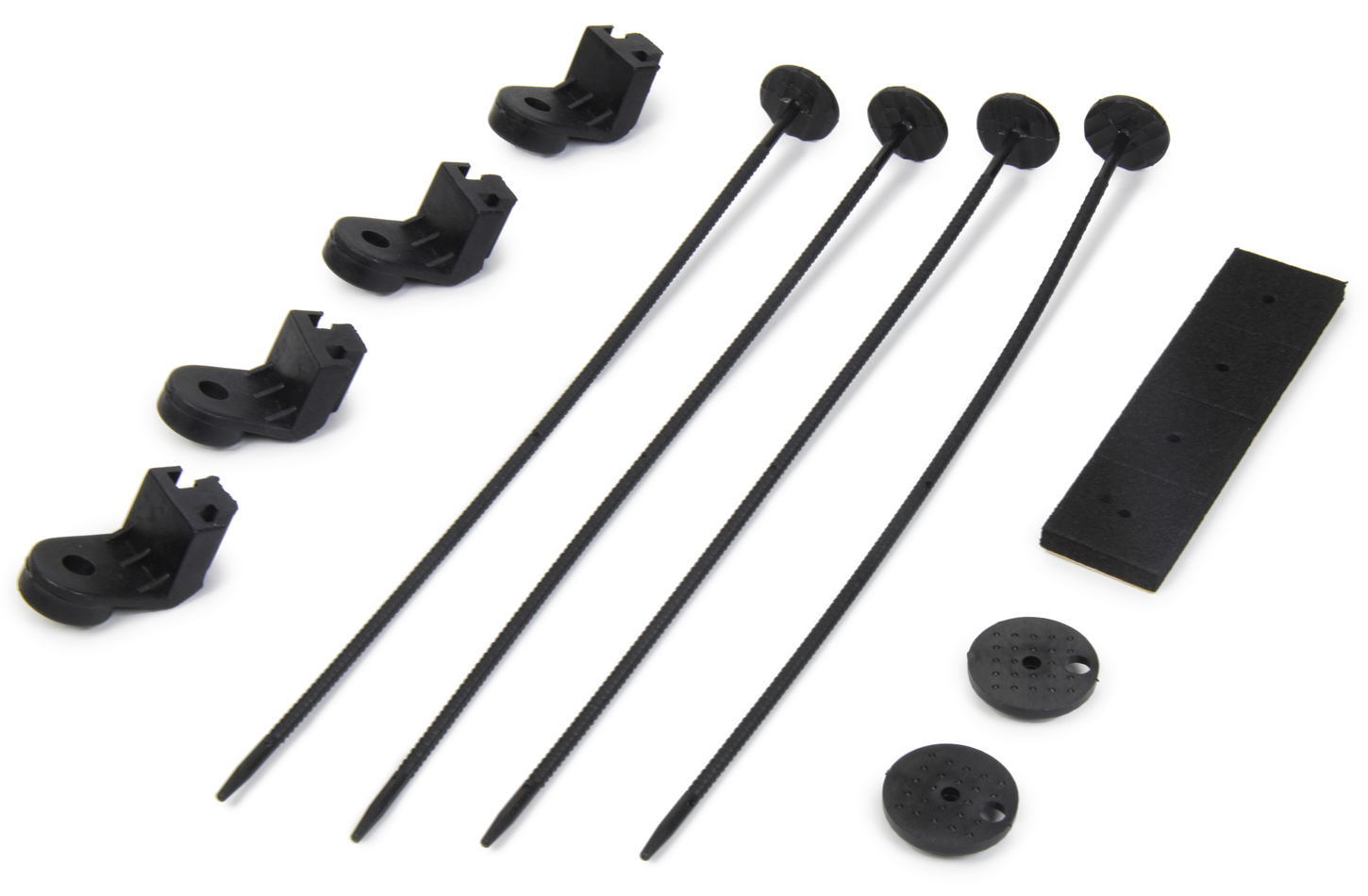 Electric Fan Mount Kit - Pro Series - Push Through Radiator Style - Nylon - Black - 14 in Cooling Fans - Kit