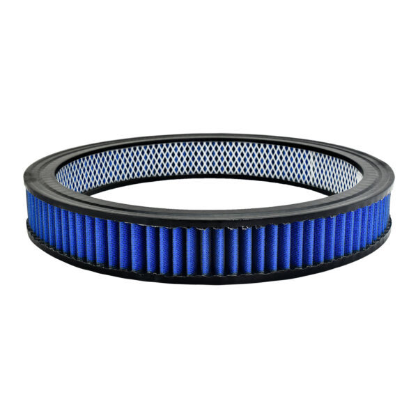 Specialty Products 7142BL Air Filter Element, 14 in Diameter, 2 in Tall, Reusable Cotton, Blue, Each