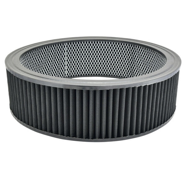 Specialty Products 7144BK Air Filter Element, 14 in Diameter, 4 in Tall, Reusable Cotton, Black, Each