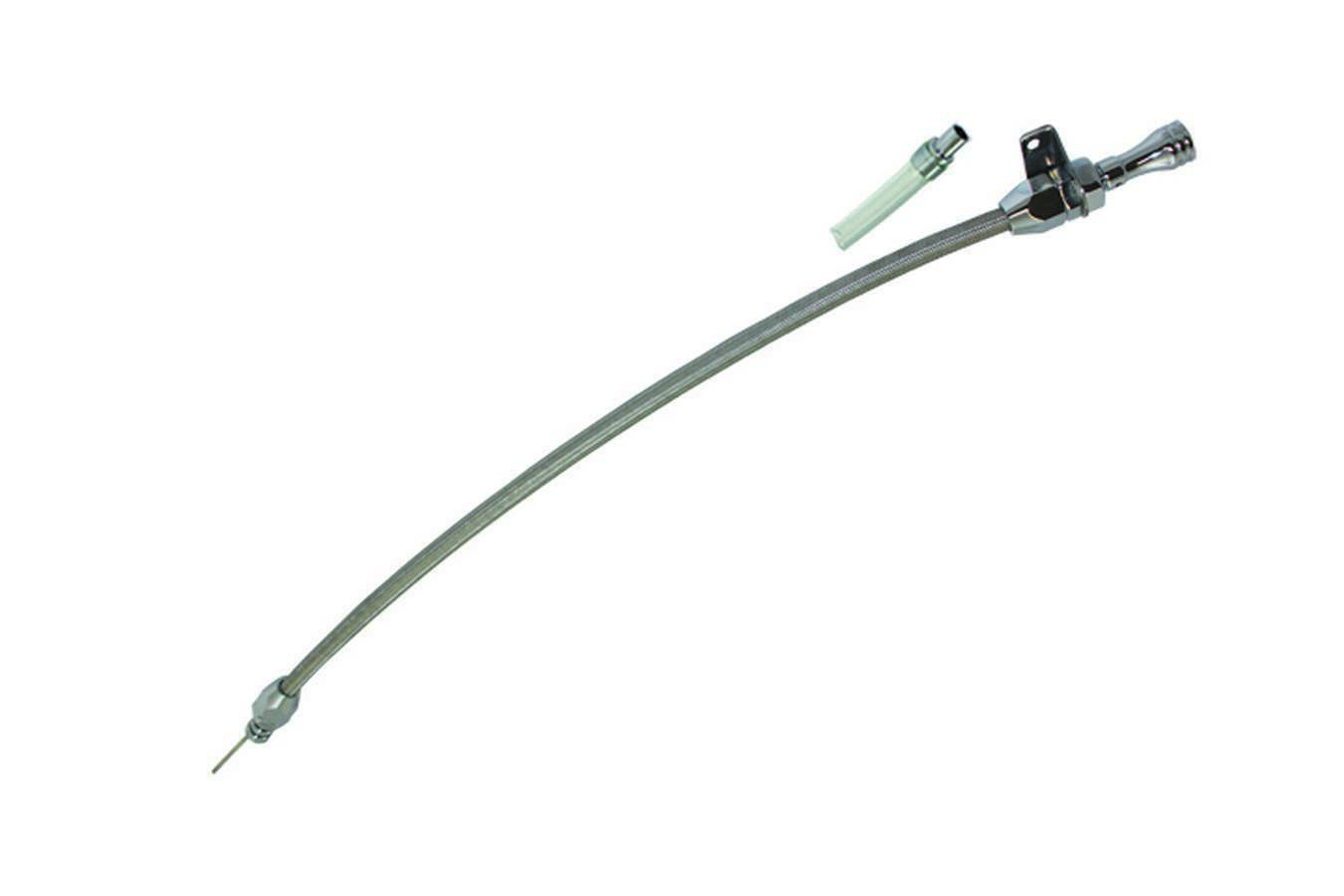 Specialty Products 8309 Transmission Dipstick, Flexible, OEM Length, Braided Stainless, Aluminum, Chrome, C6, Each