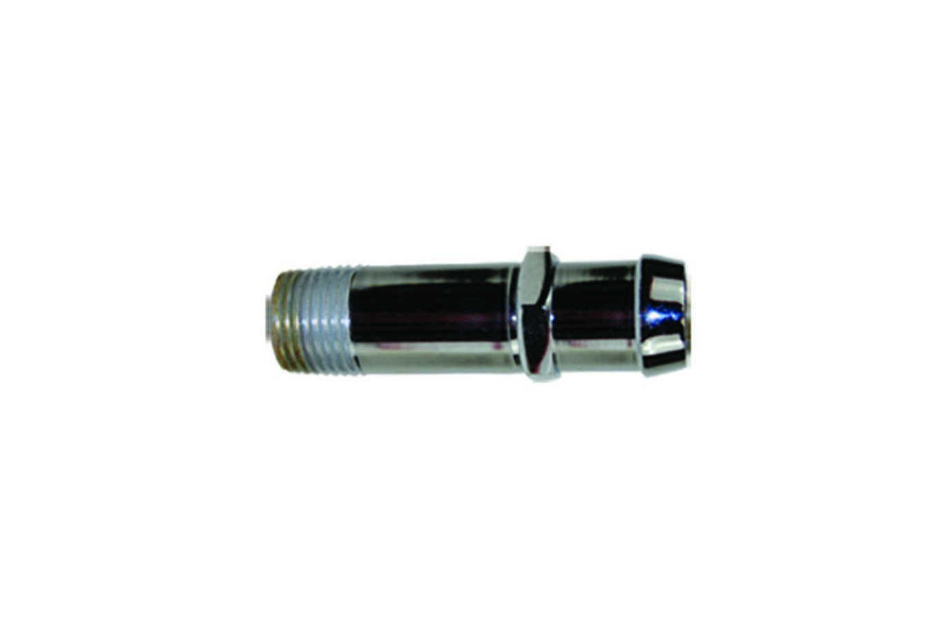 Specialty Products 9123 Fitting, Adapter, Straight, 3/4 in Hose Barb to 1/2 in NPT Male, Steel, Chrome, Heater Hose, Each