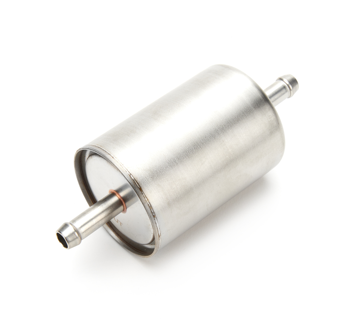 Specialty Products 9269 Fuel Filter, In-Line, 5 Micron, Paper Element, 3/8 in Hose Barb Inlet, 3/8 in Hose Barb Outlet, Stainless, Natural, Each
