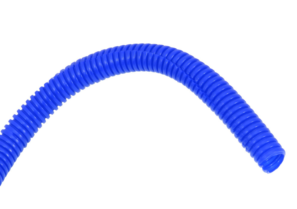 3/8in Convoluted Tubing 8' Blue