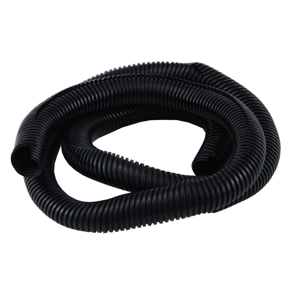 3/4in Convoluted Tubing 4' Black