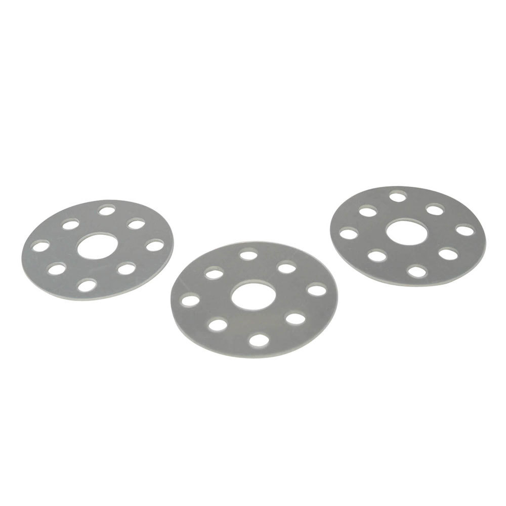 Water Pump Pulley Shim - 0.063 in Thick - Aluminum - Natural - Ford / GM Water Pumps - Set of 3