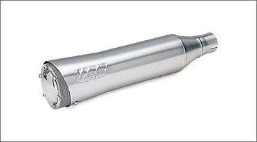 Supertrapp 443-1717 - Muffler, S/C Elite, 1-3/4 in Center Inlet, 4 in Diffuser Outlet, 17 in Long, Stainless, Polished, Universal, Each