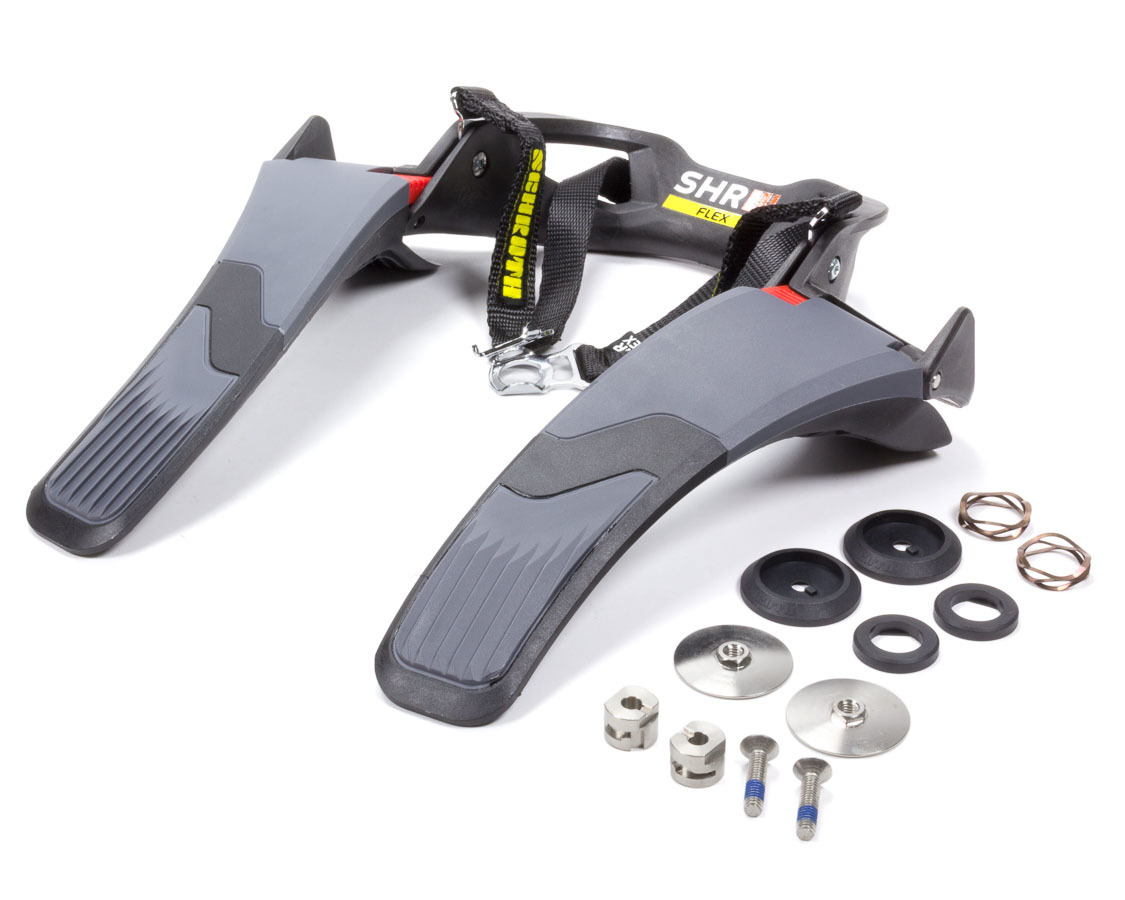 Schroth Racing SR42602A-SFI Head and Neck Support, SHR Flex, SFI 38.1, Angle Adjustable, Carbon Fiber, Medium, Kit