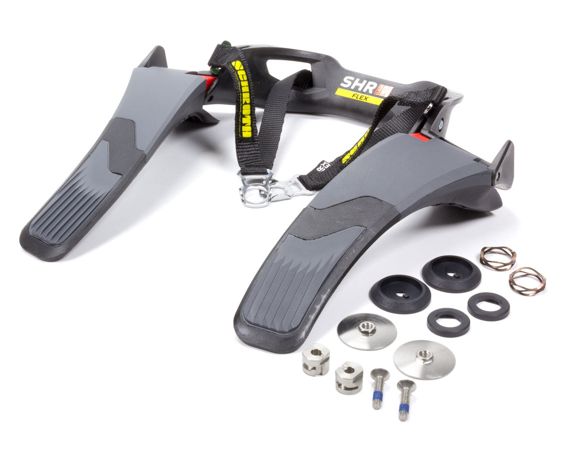Schroth Racing SR42603A-SFI Head and Neck Support, SHR Flex, SFI 38.1, Angle Adjustable, Carbon Fiber, Large, Kit