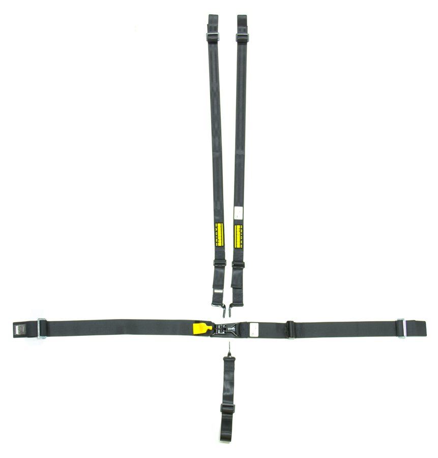 Schroth Racing SR71050H - 5pt Harness System SFI LatchLink Black HANS