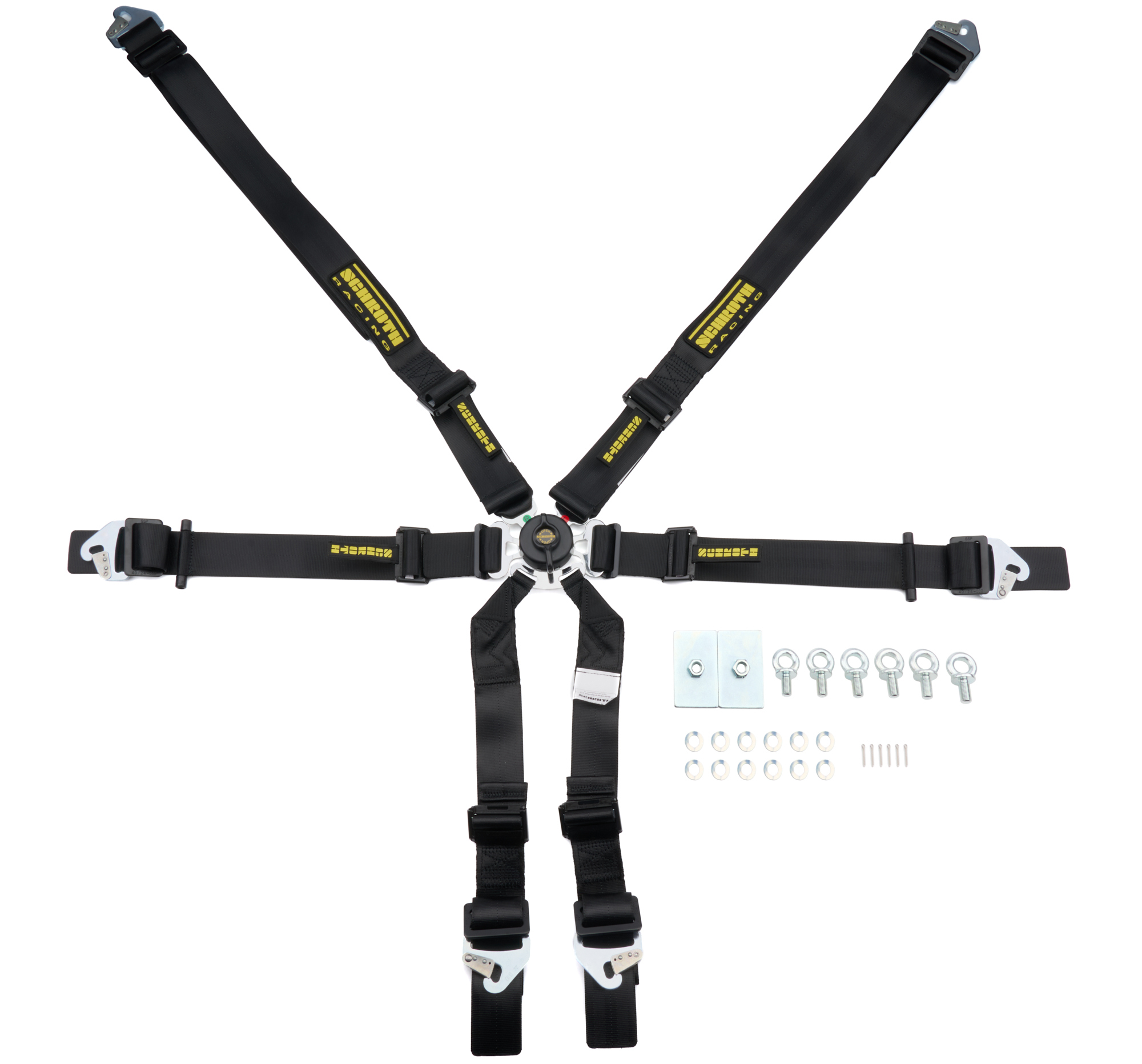 SCHROTH RACING — SCHROTH RACING 6PT Harness Flexi Black FIA Hans