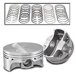 SRP Pistons 271063 Piston and Ring, Professional Series, Forged, 4.155 in Bore, 1.2 x 1.5 x 3.0 mm Ring Groove, Minus 5.00 cc, Small Block Chevy, Kit