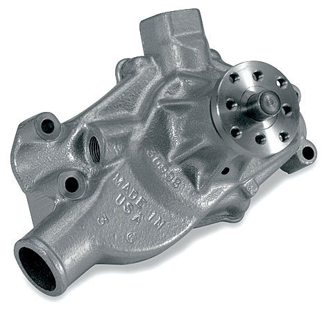 Stewart Components 13103 Water Pump, Mechanical, Stage 1, 3/4 in Pilot, Short Design, Iron, Natural, Small Block Chevy, Each