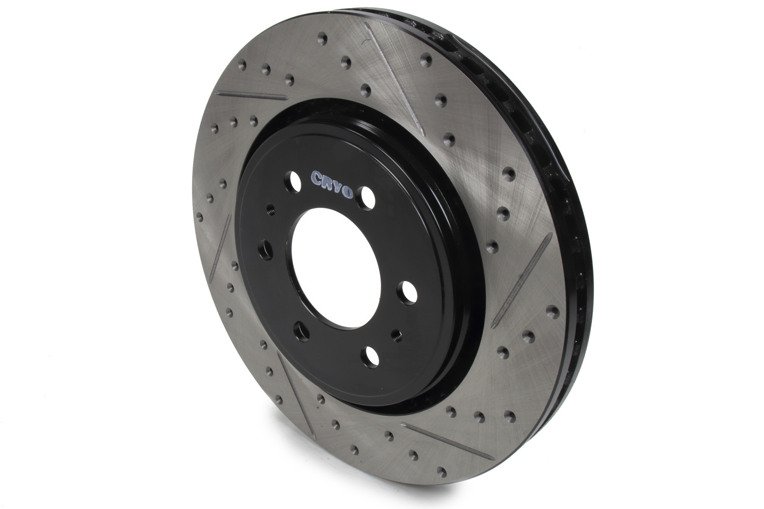 Stoptech 127.65119CL Brake Rotor, Sport Cryo, Front, Driver Side, Drilled / Slotted, 350 mm OD, 34 mm Thick, 6 x 135 mm Bolt Pattern, Iron, Black Paint, Each