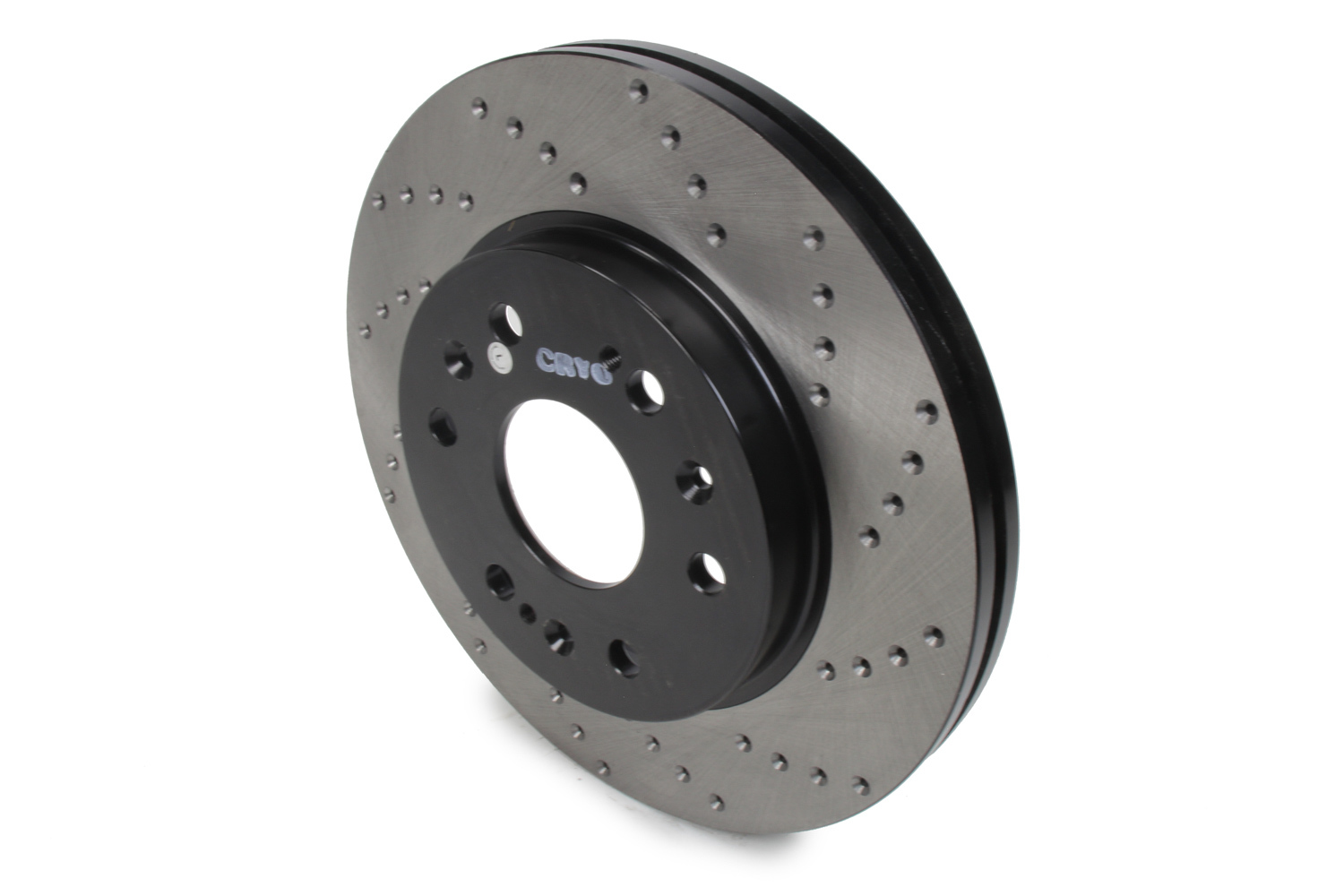 Stoptech 128.66057CL Brake Rotor, Sport Cryo, Front, Driver Side, Drilled / Slotted, 330 mm OD, 30 mm Thickness, 6 x 140.5 mm Bolt Pattern, Iron, Black Paint, Each