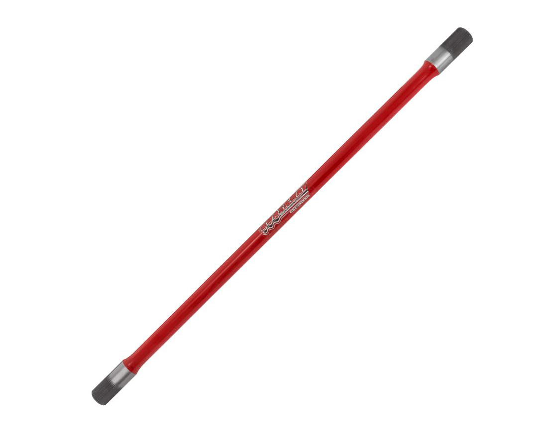 Sway A Way 290950-LR Torsion Bar, Solid, 0.950 in OD, 1-1/8-48 Spline, 29 in Long, Chromoly, Red Powder Coat, Left Rear, Dirt Modified, Each