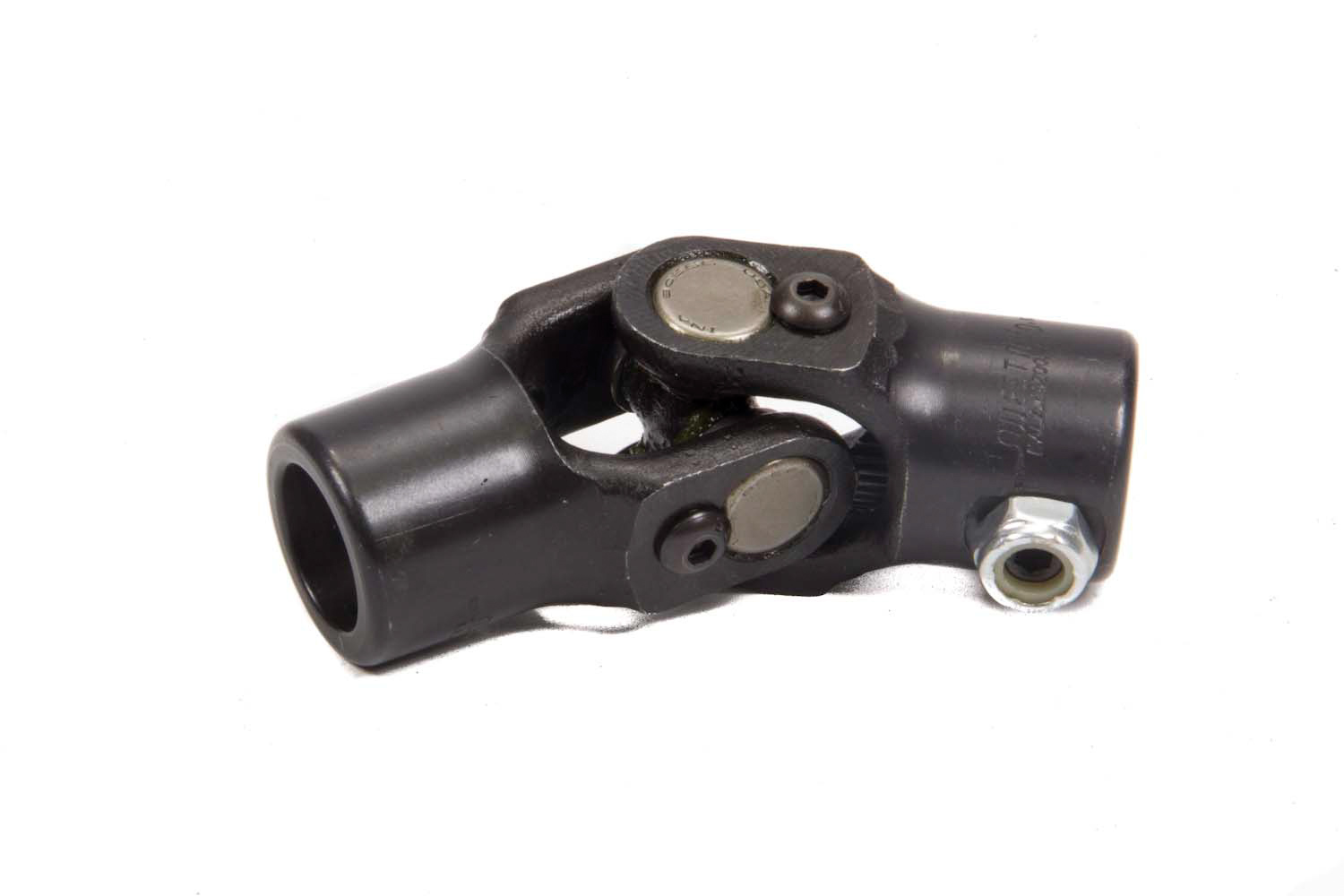 Steering Universal Joint - Single Joint - 3/4 in 48 Spline to 3/4 in 48 Spline - Steel - Black Paint - Each