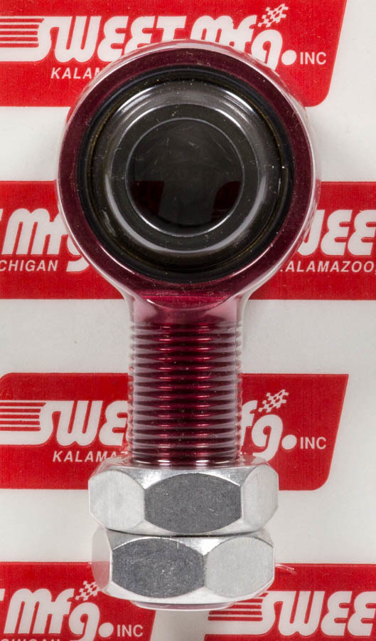 Sweet Manufacturing 405-10403 Rod End, Spherical, 3/4 in Bore, 3/4-16 in Right Hand Male Thread, Aluminum, Red Anodized, Each