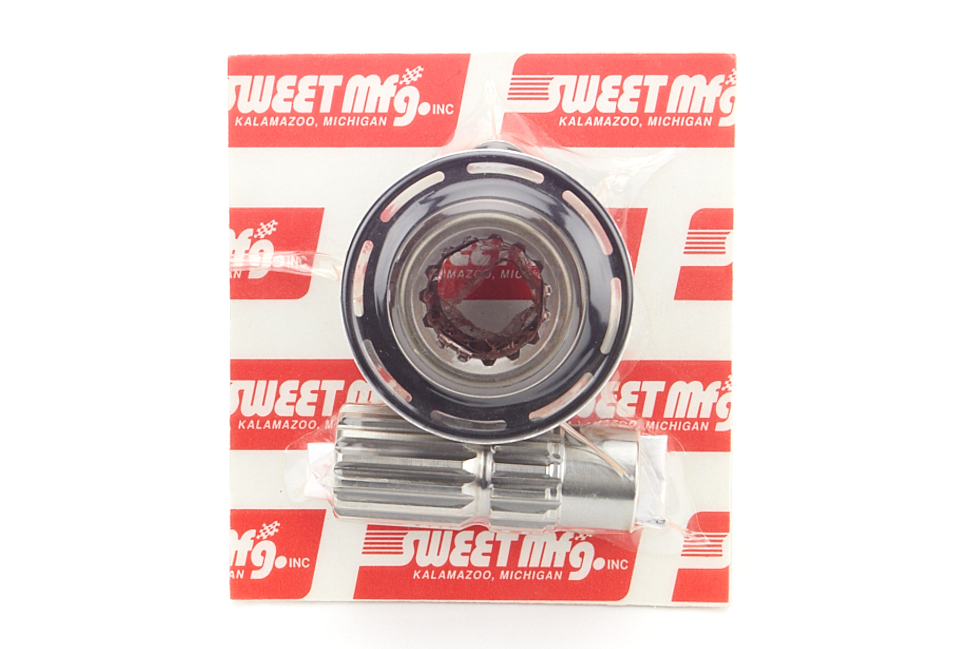 Steering Wheel Quick Release - Mini Ultralite - 3 Bolt Flange - Spline - Steel - Black Powder Coat - 5/8 in Shaft - Kit