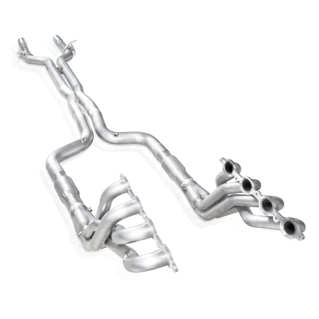 Stainless Works CA16HCAT Headers, 2 in Primary, 3 in Collector, Converters Included, 3 in X-Pipe Included, Stainless, GM GenV LT-Series, Natural, Chevy Camaro 2016-20, Kit