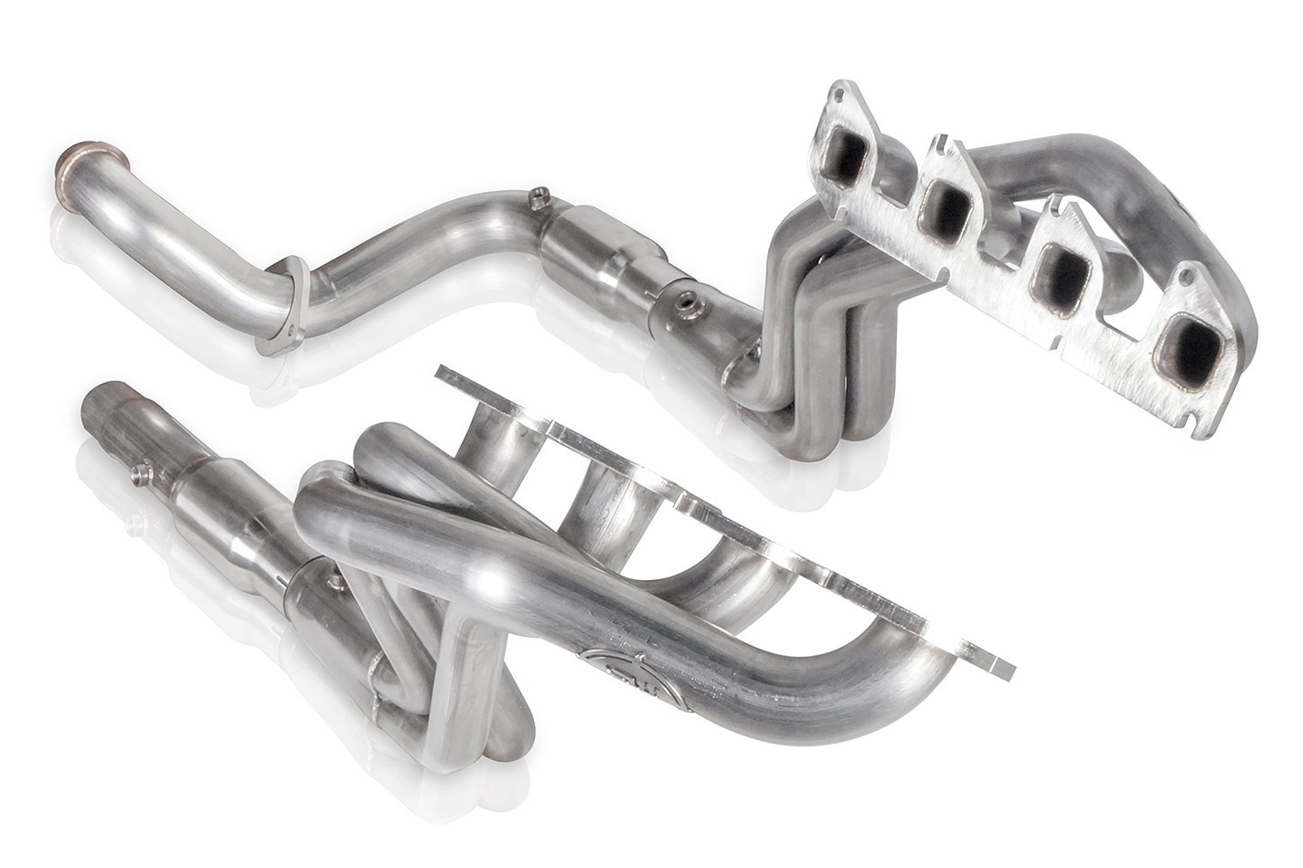 Stainless Works FT211HCAT Headers, 1-7/8 in Primary, 3 in Collectors, Catted, Intermediate Pipe Included, Stainless, Natural, 6.2 L, Ford Fullsize Truck 2011-18, Kit