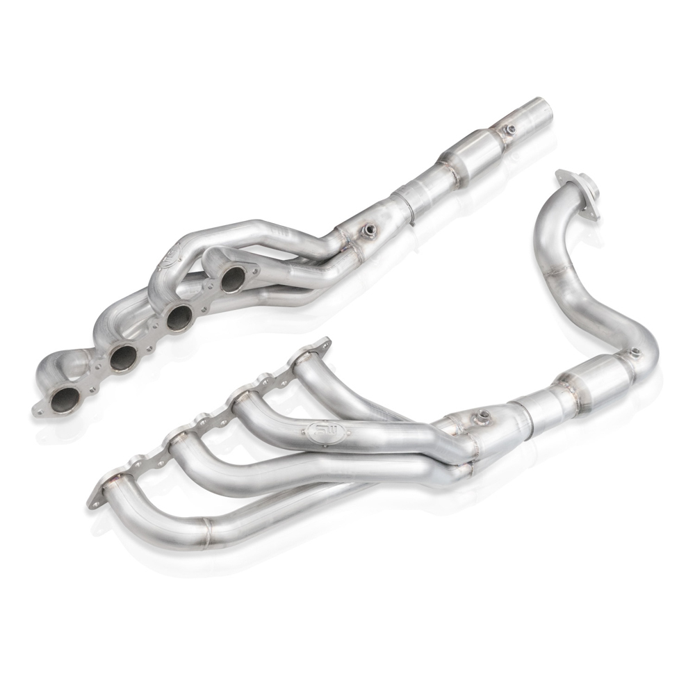 Stainless Works FT220188HCAT Headers, Long Tube, 1-7/8 in Primary, 3 in Collector, Stainless, Natural, Ford Powerstroke, F250 / F350, Ford Fullsize Truck 2020-21, Kit