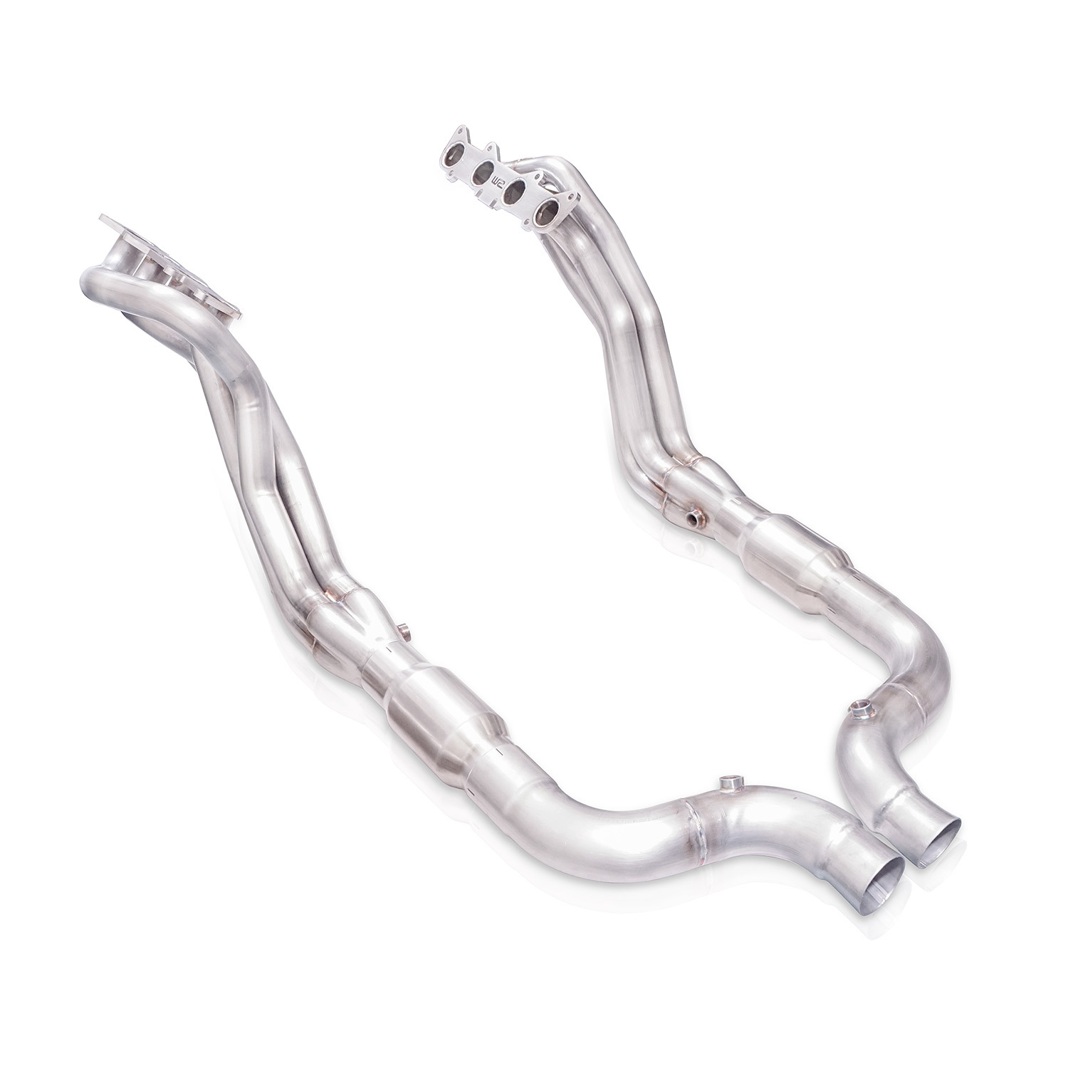 Stainless Works M15H3CAT Headers, Long Tube, 1-7/8 in Primary, 3 in Collector, Catalytic Converters Included, Stainless, Natural, Ford Coyote, Ford Mustang 2015-23, Kit