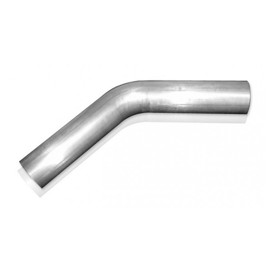 Stainless Works MB45225-H Exhaust Bend, 45 Degree, Mandrel, 2-1/4 in Diameter, 6 in Legs, 16 Gauge, Stainless, Natural, Each