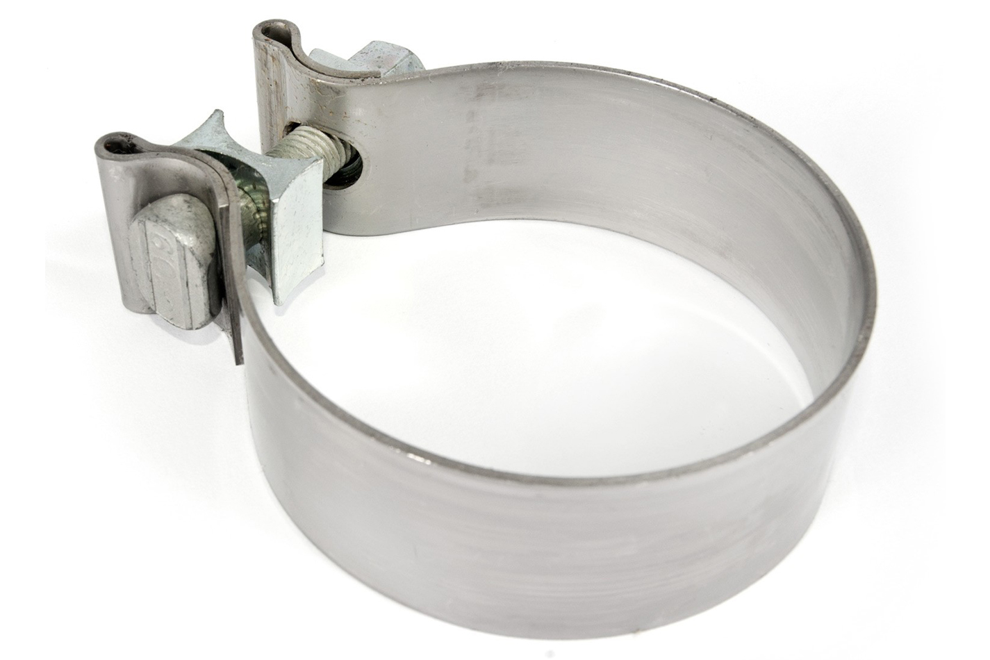 Stainless Works NBC300 Exhaust Clamp, Band Clamp, 3 in Diameter, 1-1/4 in Band, Stainless, Natural, Each