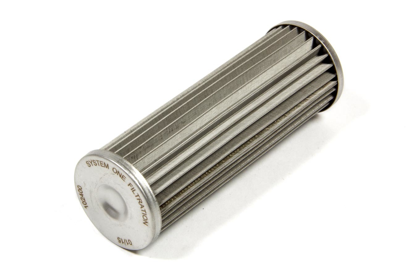 System One 208-102400 Fuel Filter Element, 30 Micron, Stainless Element, System One Long Billet In-Line Fuel Filters, Each