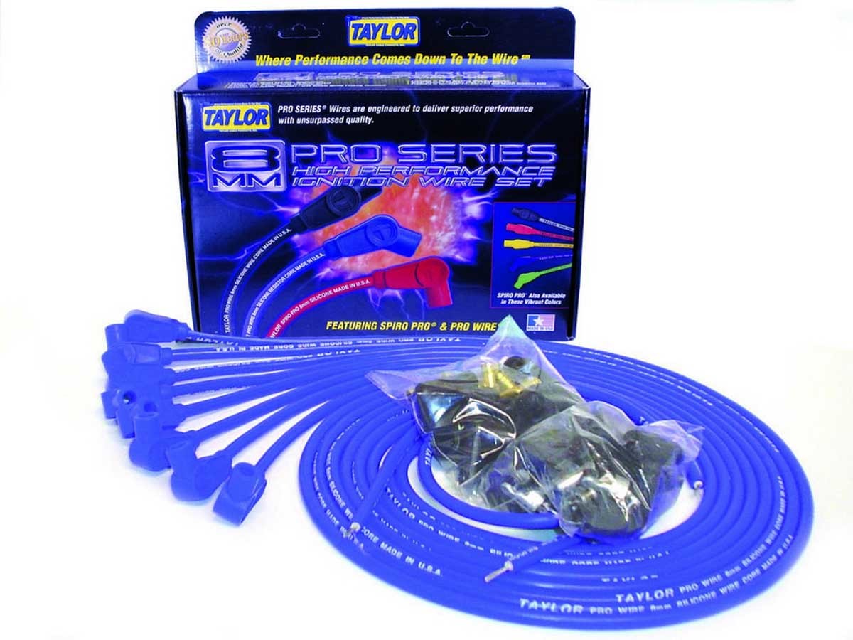 TAYLOR/VERTEX — TAYLOR/VERTEX 8mm Blue Pro Wire 90 Dgr
